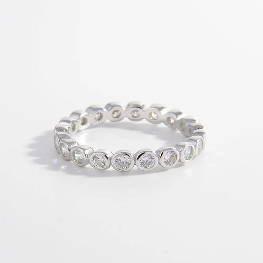 925 Sterling Silver Zircon Ring - Fashion Jewelry by Chic Yana's Fashion