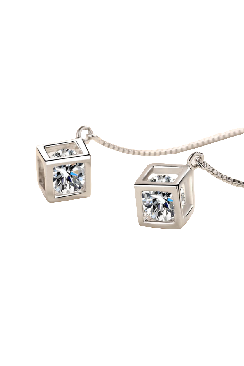 2 Carat Moissanite 925 Sterling Silver Threader Earrings
