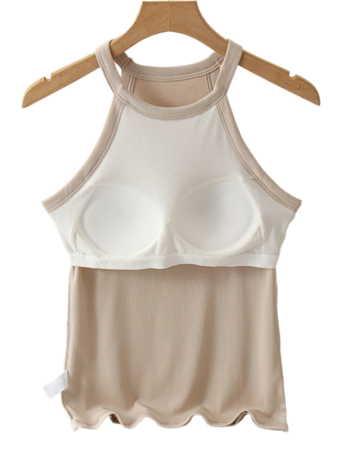 Grecian Neck Tank With Chest Pads - High-Quality Fashion | Chic Yana