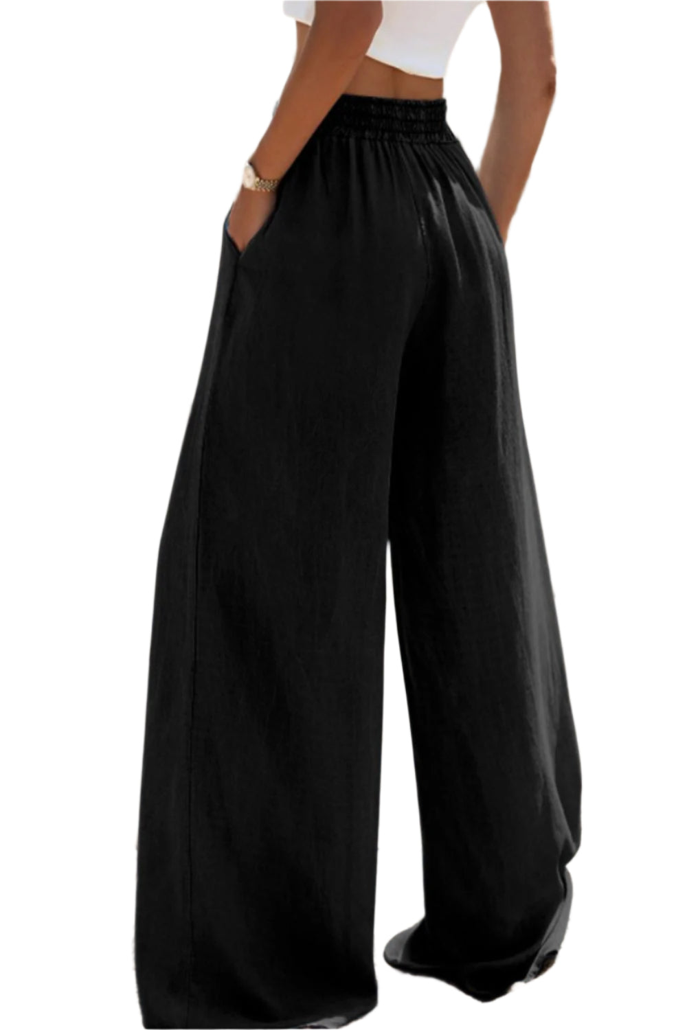 Buy Drawstring Wide Leg Jeans Online - Stylish & Comfortable | Chic Yana's Fashion