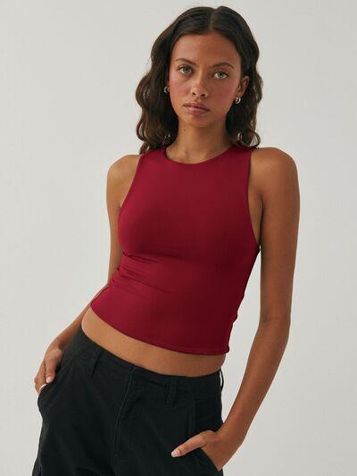 Round Neck Cropped Tank - Chic Yana's Fashion