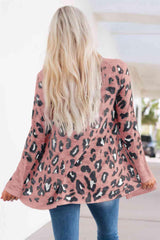 Printed Long Sleeve Cardigan 1 - Chic Yana's Fashion