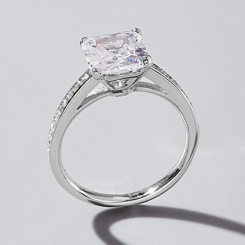 925 Sterling Silver Zircon Ring - Fashion Jewelry by Chic Yana's Fashion