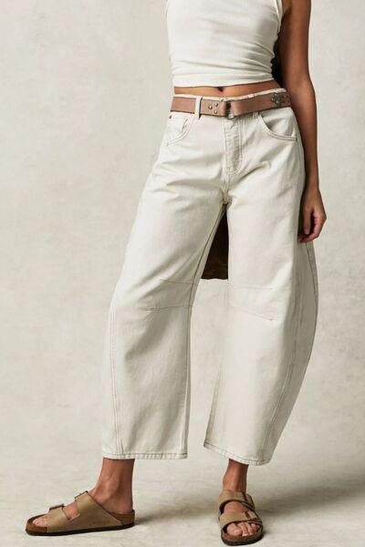 Wide Leg Jeans With Pockets 2 - Chic Yana's Fashion