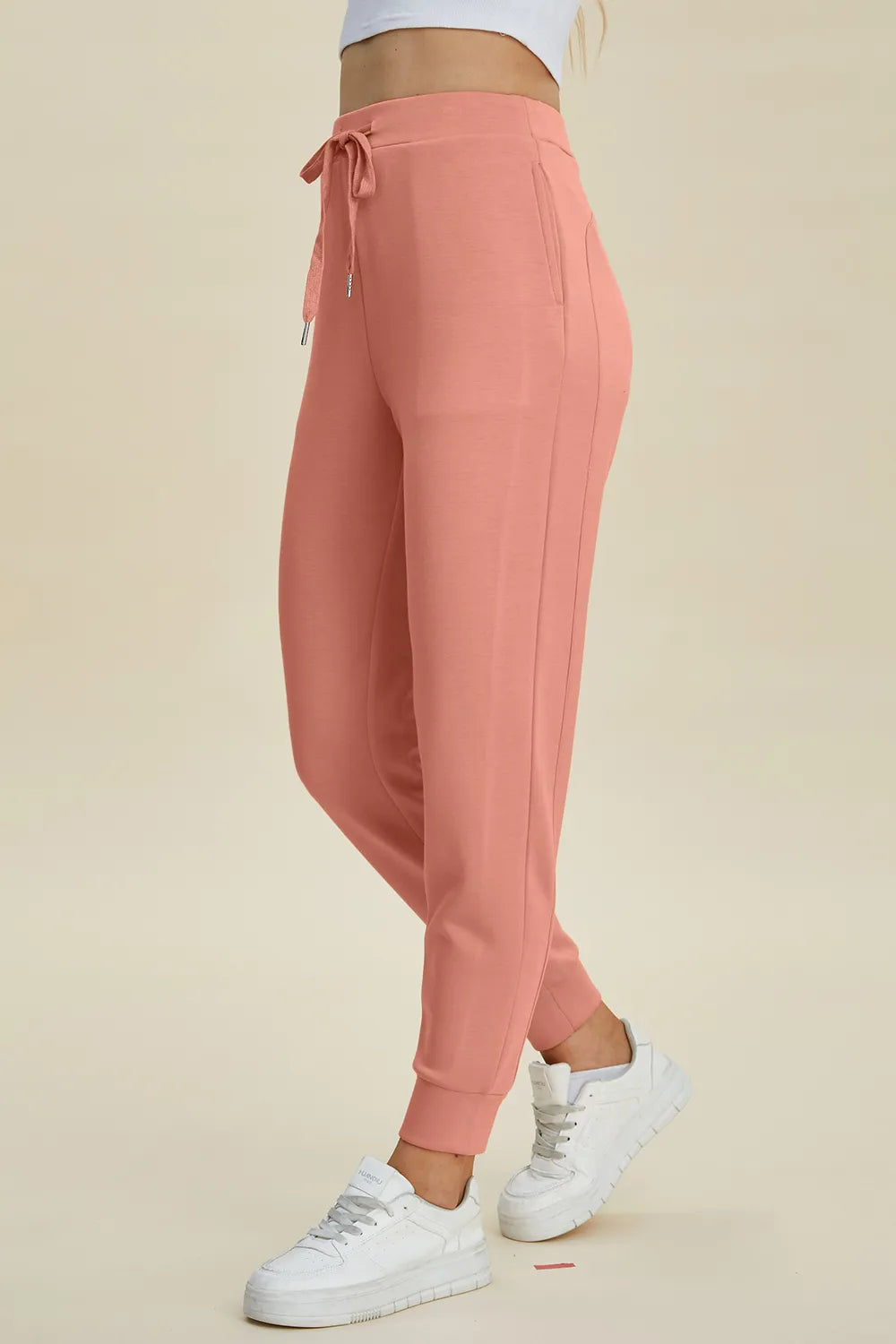 Basic Bae Full Size Air Scuba Drawstring High Waist Joggers – stylish women's fashion from Chic Yana's Fashion