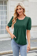 Round Neck Short Sleeve T Shirt 3 - Chic Yana's Fashion