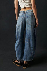 Wide Leg Jeans With Pockets 2 - Chic Yana's Fashion