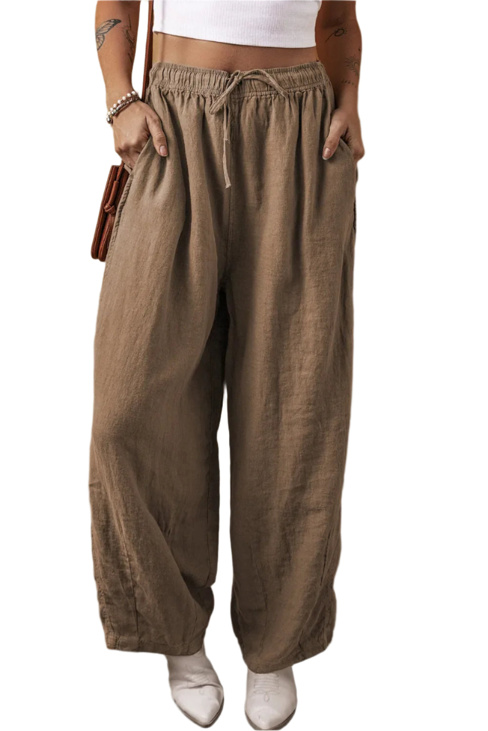 Drawstring Wide Leg Pants - Chic Yana’s Fashion