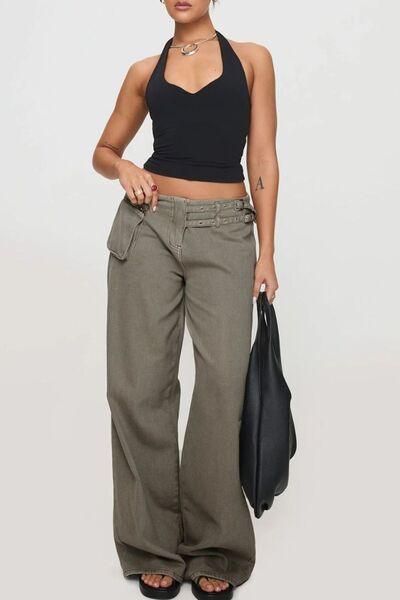 Wide Leg Jeans With Pockets - Chic Yana's Fashion