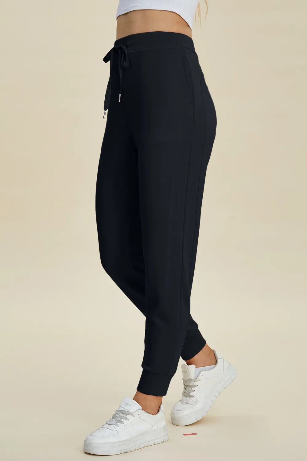 Basic Bae Full Size Air Scuba Drawstring High Waist Joggers – stylish women's fashion from Chic Yana's Fashion