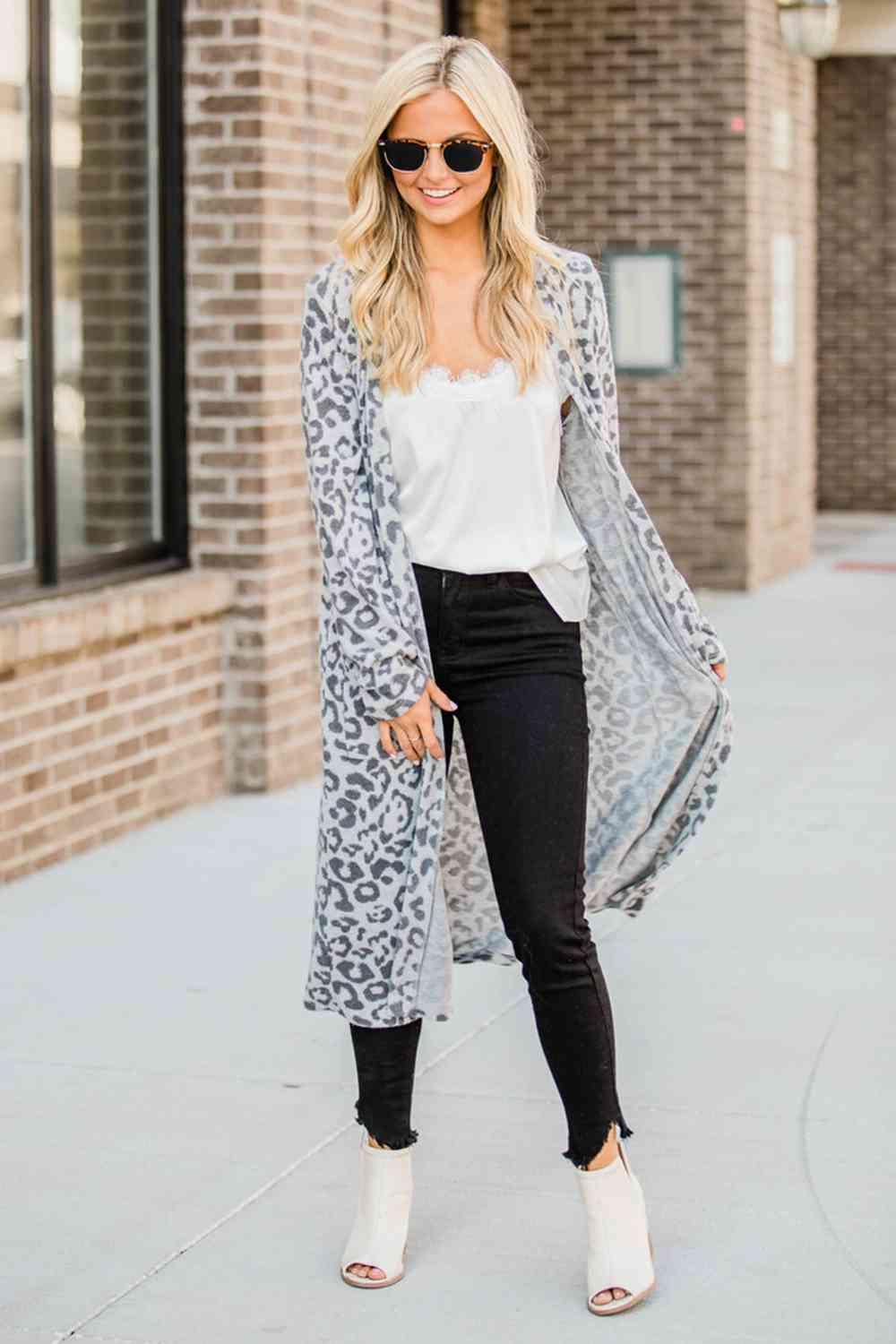 Open Front Leopard Cardigan - Chic Yana's Fashion