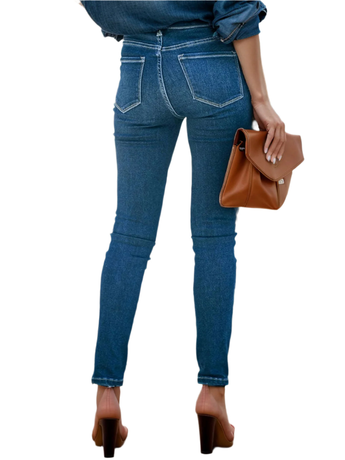 Buy Buttoned Skinny Jeans with Pockets Online - Stylish & Comfortable | Chic Yana's Fashion