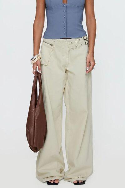 Wide Leg Jeans With Pockets - Chic Yana's Fashion