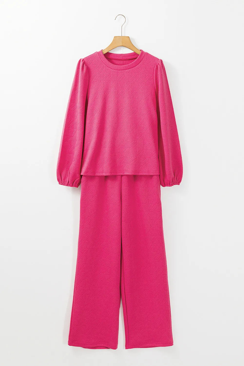Round Neck Long Sleeve Top and Pants Set – Chic Yana’s Fashion