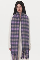 Fringe Plaid Polyester Scarf - Chic Yana's Fashion