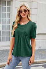 Round Neck Short Sleeve T Shirt 3 - Chic Yana's Fashion