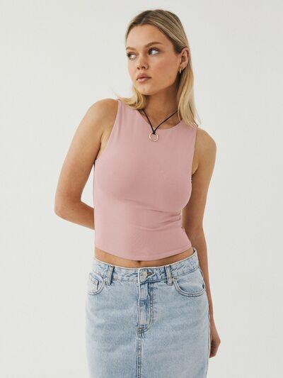 Round Neck Cropped Tank - Chic Yana's Fashion