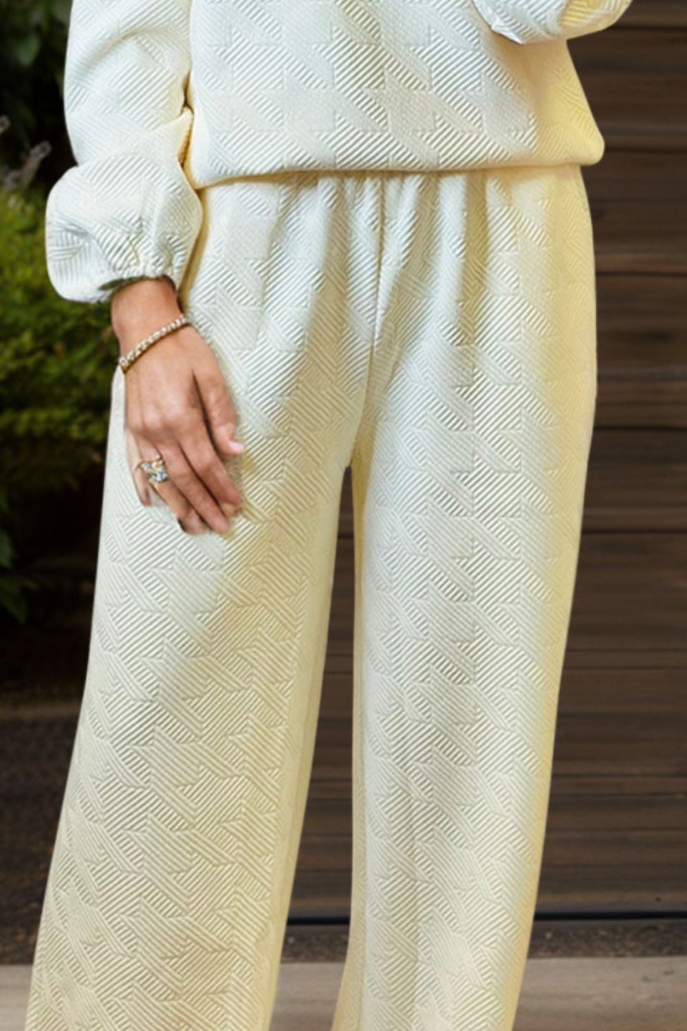 Round Neck Long Sleeve Top and Pants Set – Chic Yana’s Fashion
