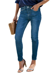 Buy Buttoned Skinny Jeans with Pockets Online - Stylish & Comfortable | Chic Yana's Fashion