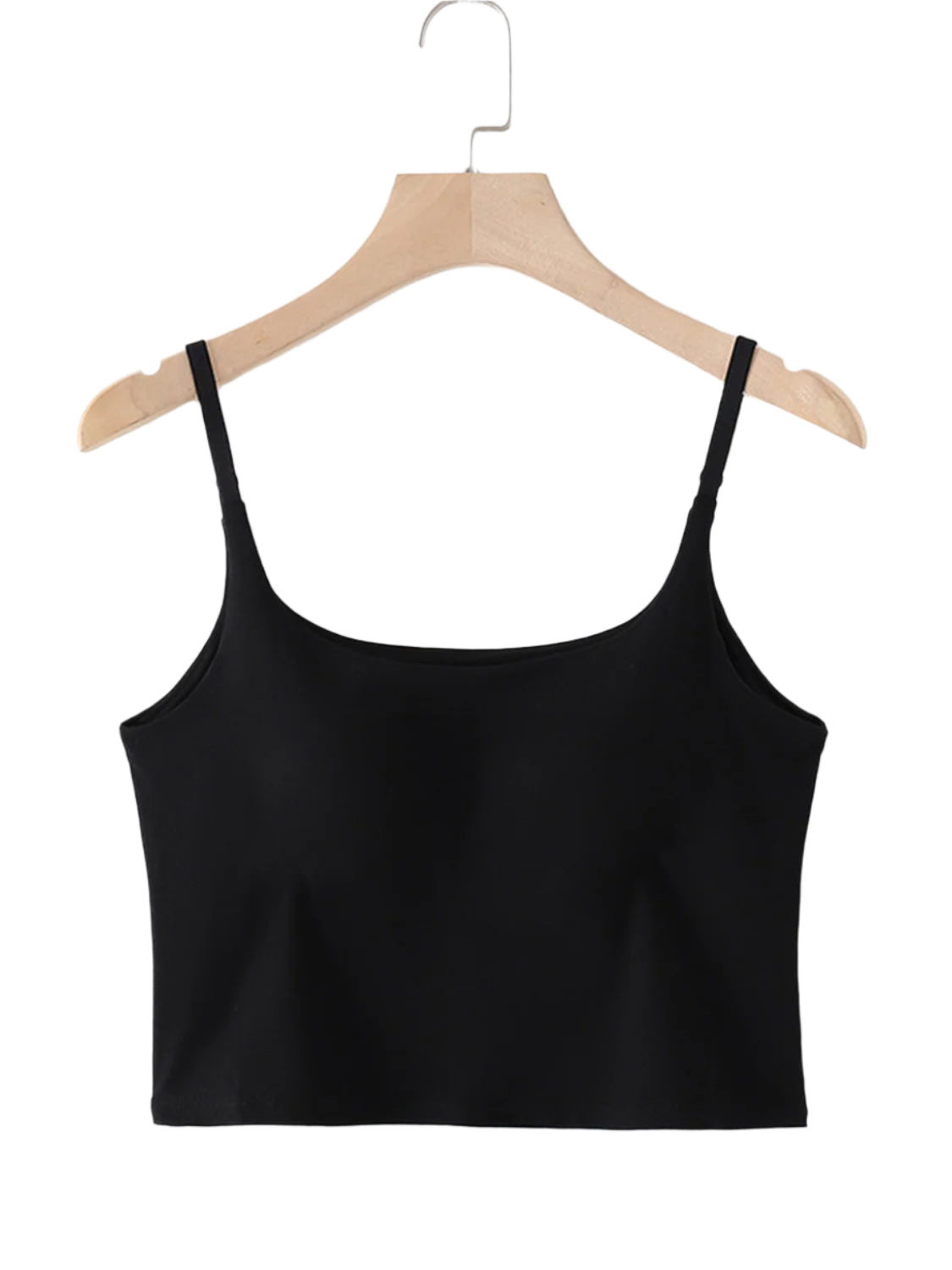 Scoop Neck Cropped Cami With Chest Pads - Stylish Women's Fashion | Chic Yana