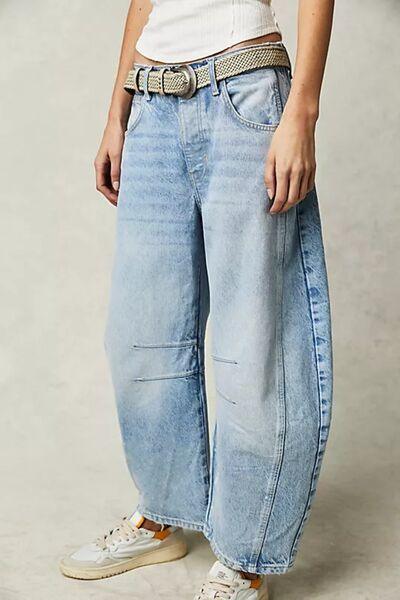 Wide Leg Jeans With Pockets 2 - Chic Yana's Fashion