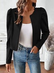 Zip Up Long Sleeve Jacket 2 - Chic Yana's Fashion